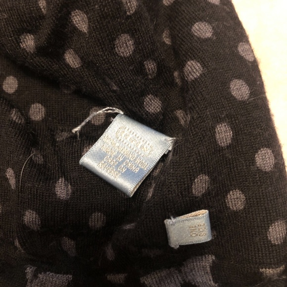 Vintage Y2K  Black Coach Signature C Print Merino Wool Reversible Hat an… - Picture 6 of 6